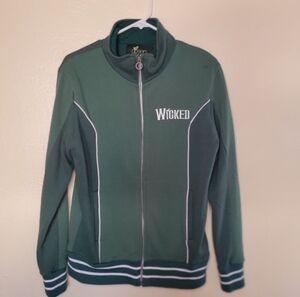 Green for Good Broadway Musical Wicked Green Jacket Women's Size Small Full Zip